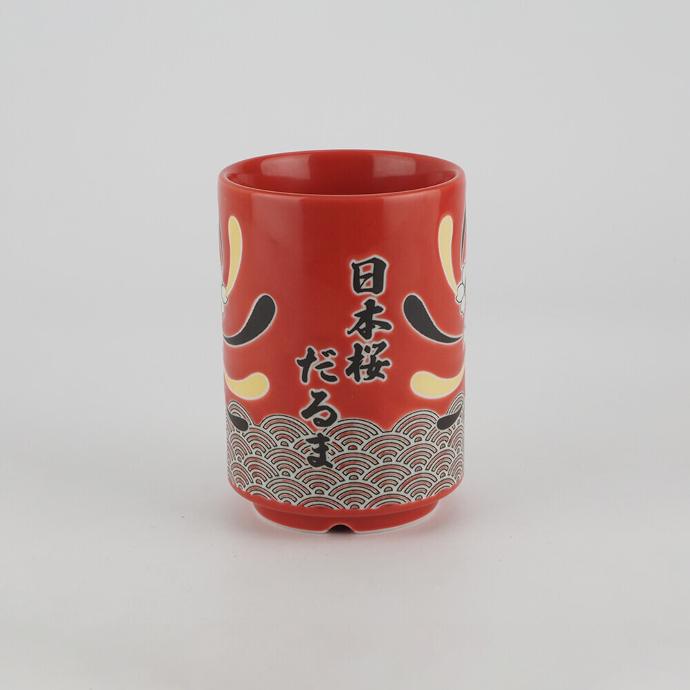 Sakura daruma Sushi yunomi (Red) Image