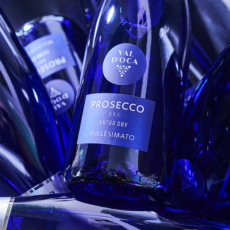 PROSECCO DOC Extra Dry Millesimato Blue Bottle Image