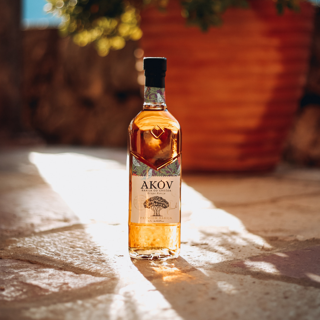 Grape brandy Akov Image