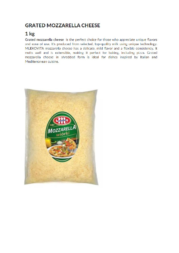 MOZZARELLA CHEESE Image