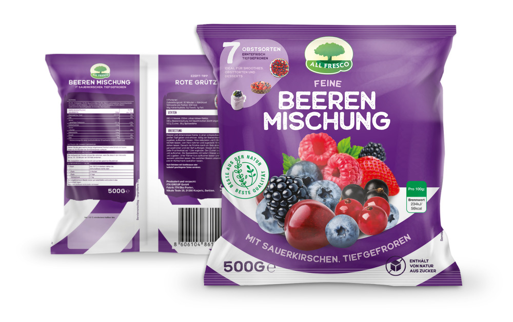 Frozen mix berries fruit Image