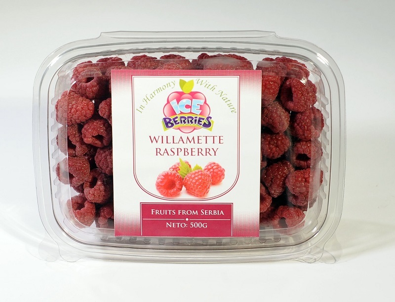 Deep frozen raspberries Image