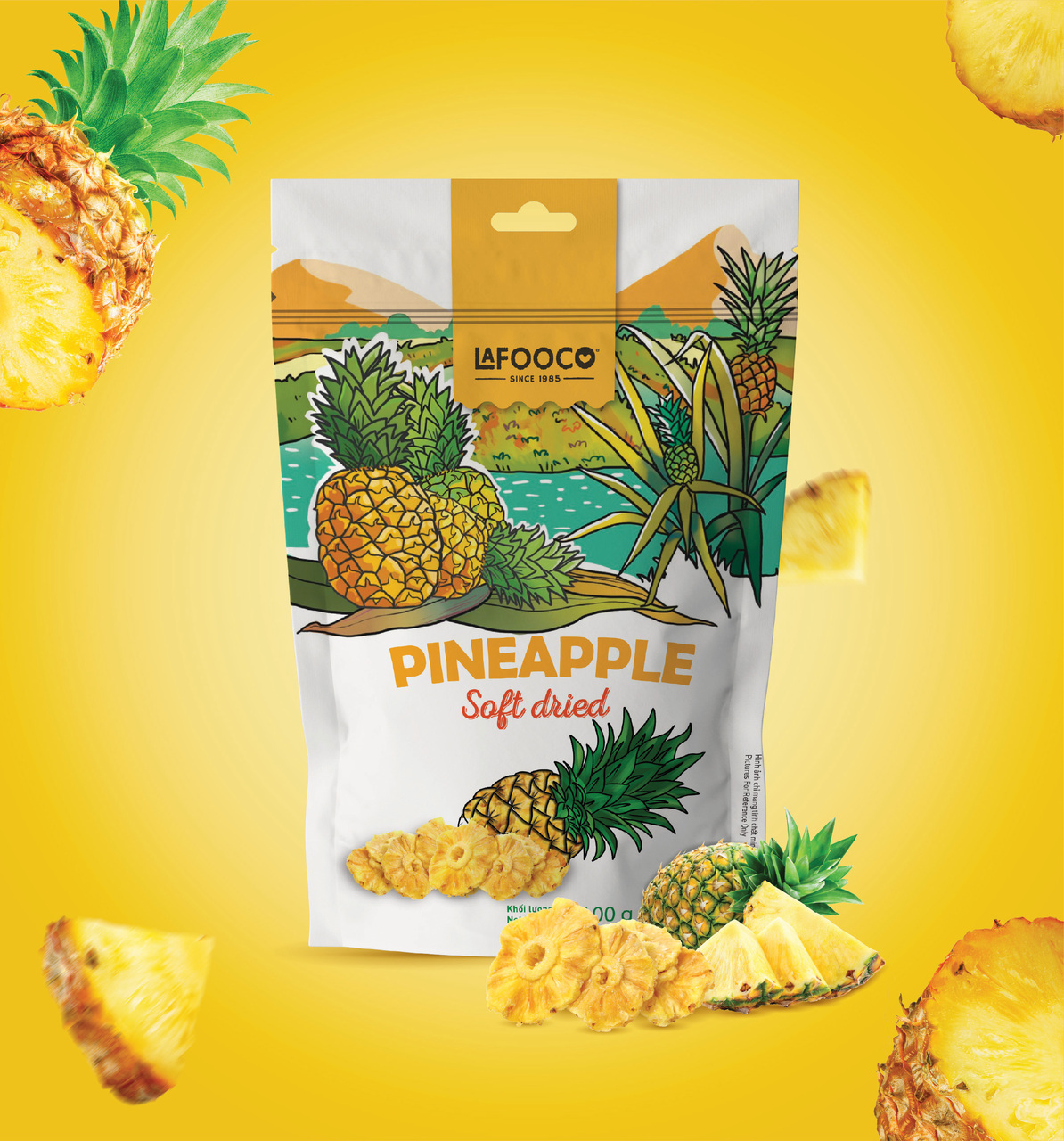 LAFOOCO SOFT - DRIED PINEAPPLE 80G/ BAG Image