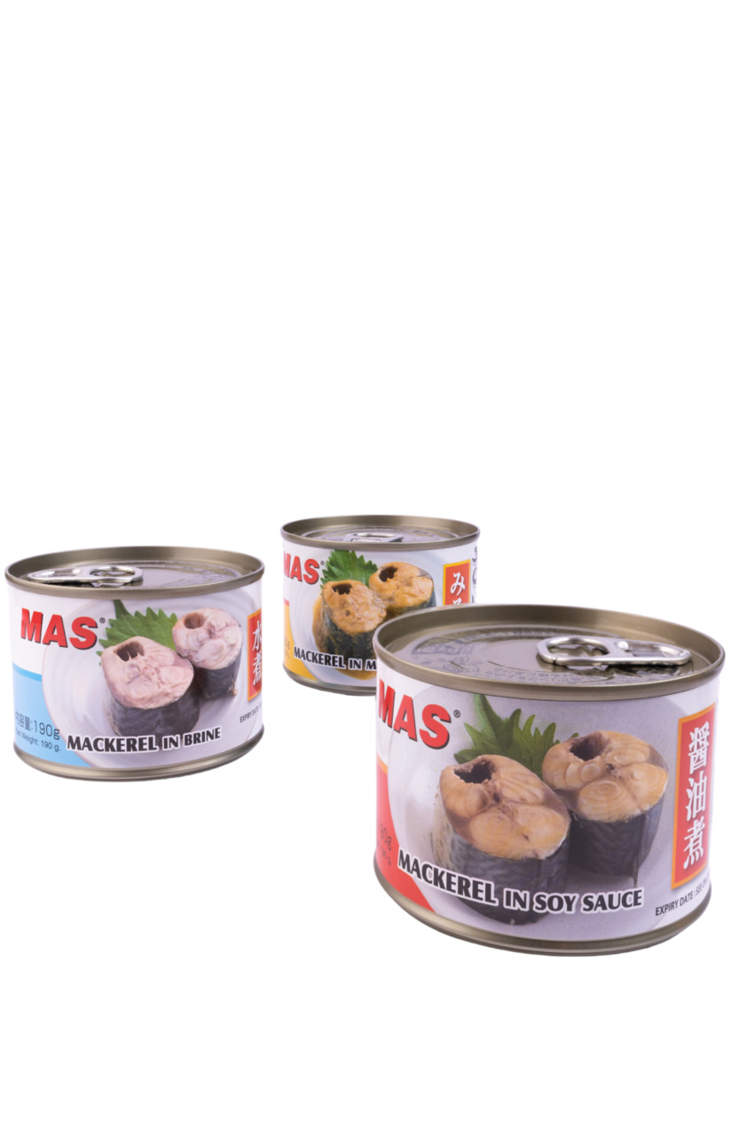 Canned saba(Mackerel) in brine, miso and shoyu Image