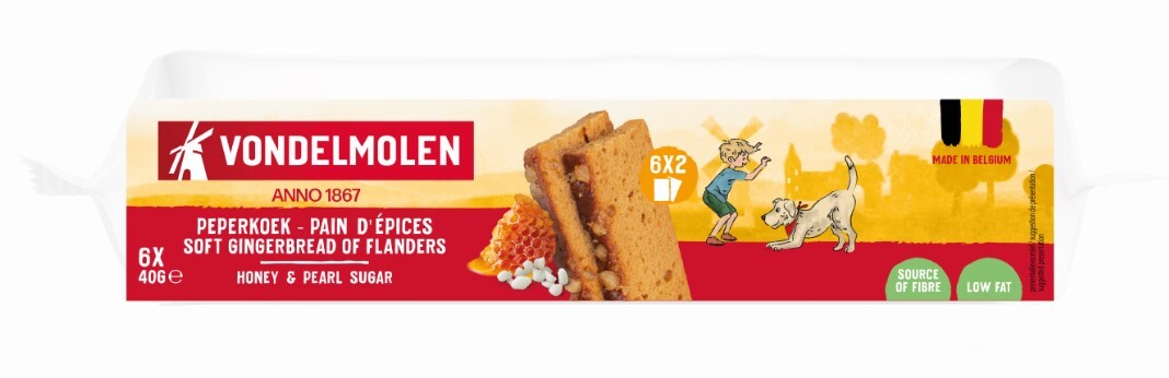 Soft Gingerbread of Flanders Honey & Pearl Sugar 33g Image
