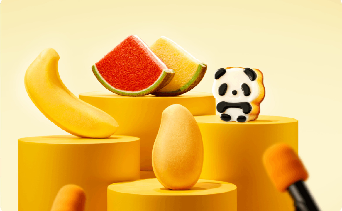 Panda Pudding Cake Image