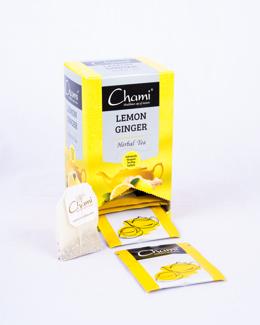 Chami Lemon & Ginger Herbal Tea 20 Tea bags Image
