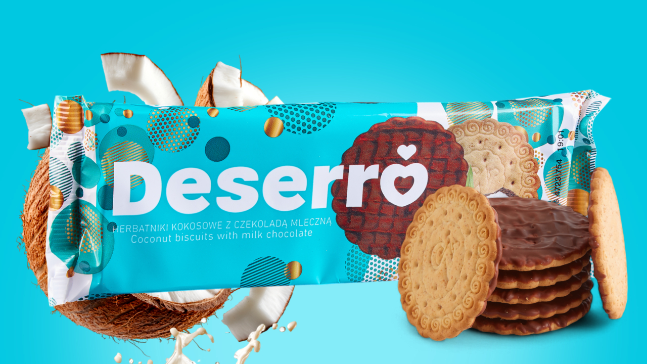 Deserro biscuits with milk chocolate Image