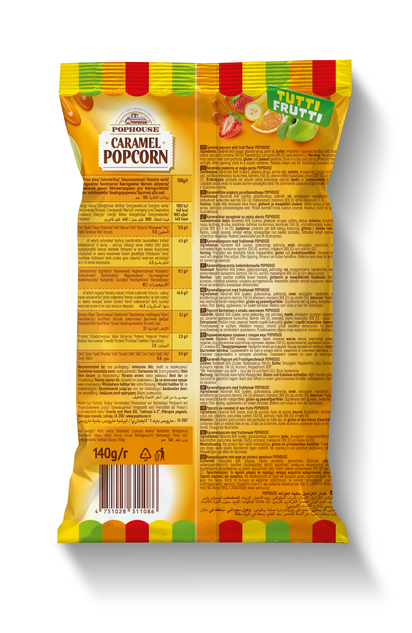 Caramel Popcorn Tutti Frutti Image