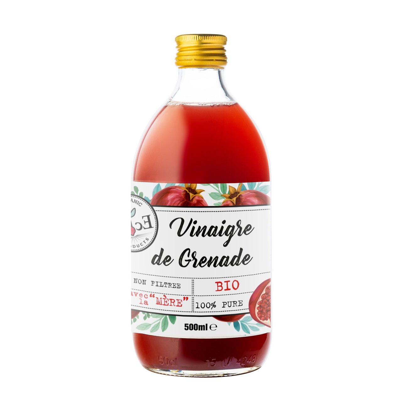 Organic Pomegranate Vinegar unfiltered unpasteurized with the mother Image