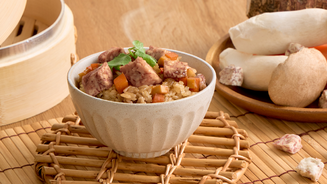 Vegetarian Taro Sticky Rice Image