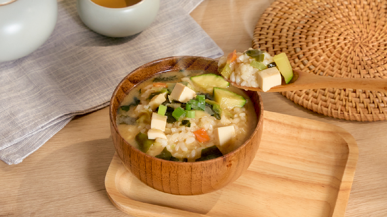 Instant Soup Rice-Red Miso Soup Image