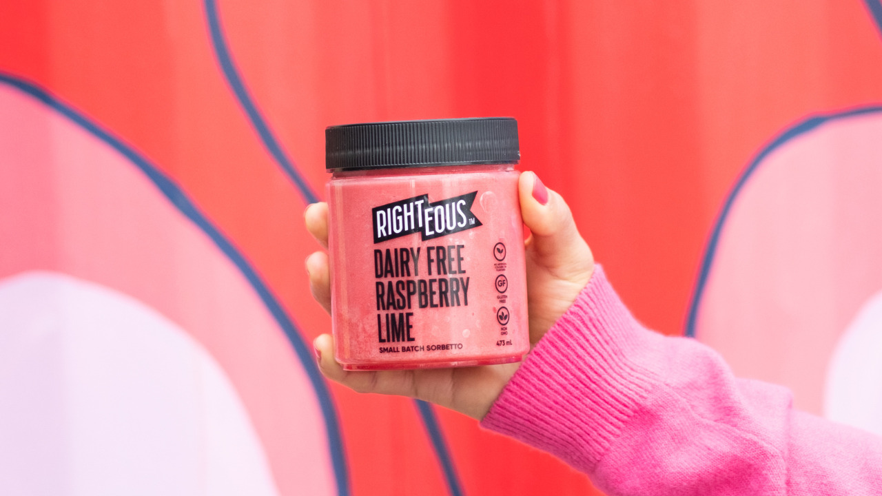 Righteous Dairy Free Raspberry Lime Sorbetto Image