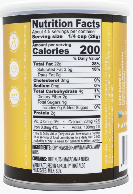 Hāmākua Macadamia Nut Co. - Unsalted Macadamia Nuts イメージ
