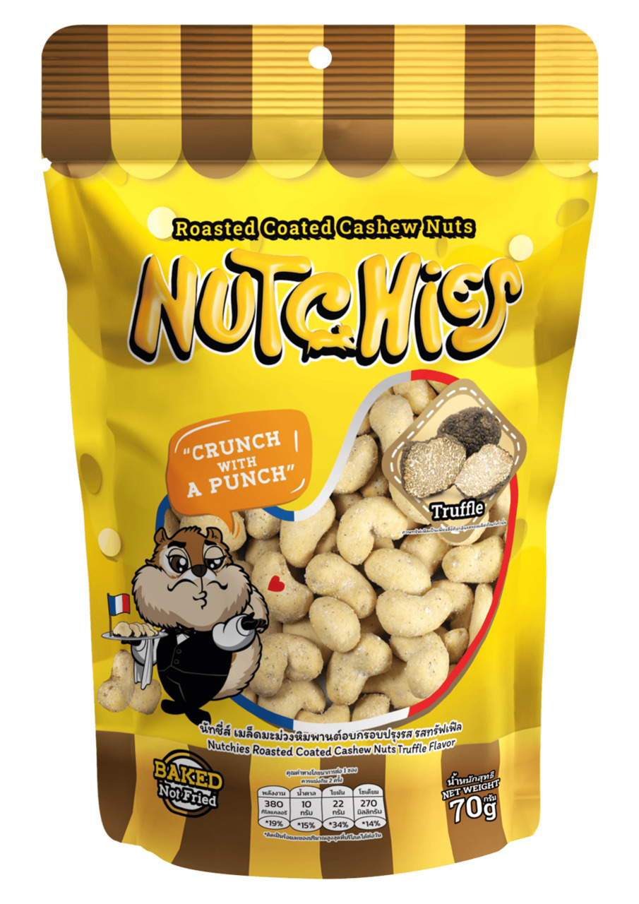 Nutchies Roasted Coated Cashew Nuts Truffle Flavour Image