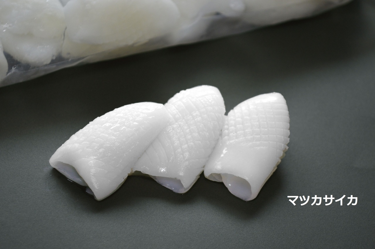 紋甲いか製品（花いか、マツカサイカ、マツカサイカハーフカット） イメージ