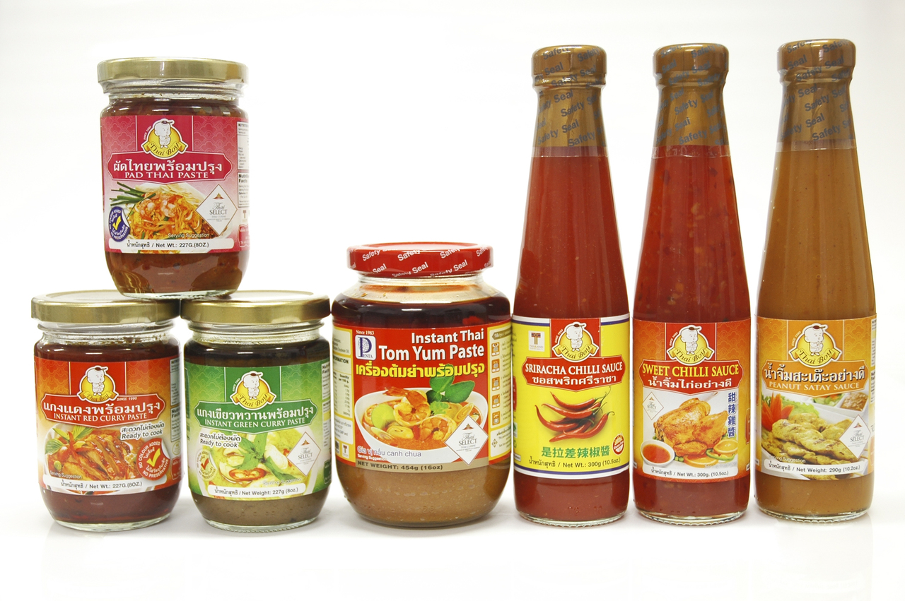 Condiments and Sauces for Thai Menu Image