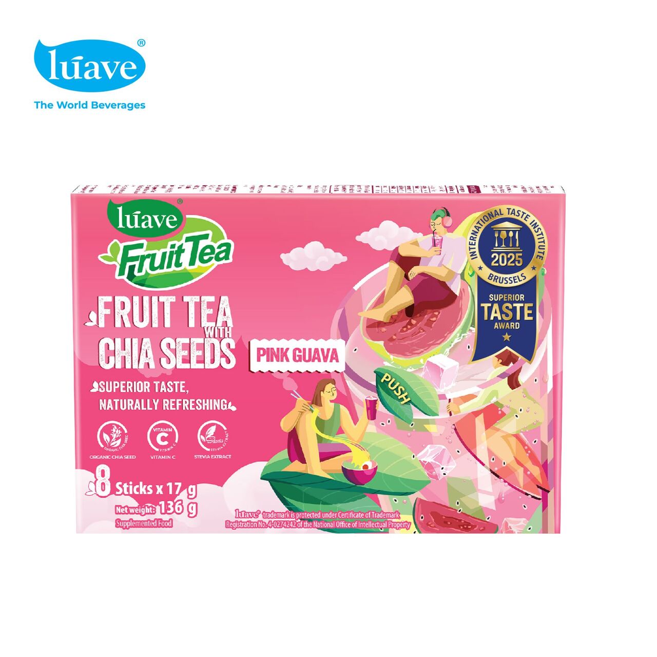 Instant Fruit Tea with Chia Seeds - Lúave Image