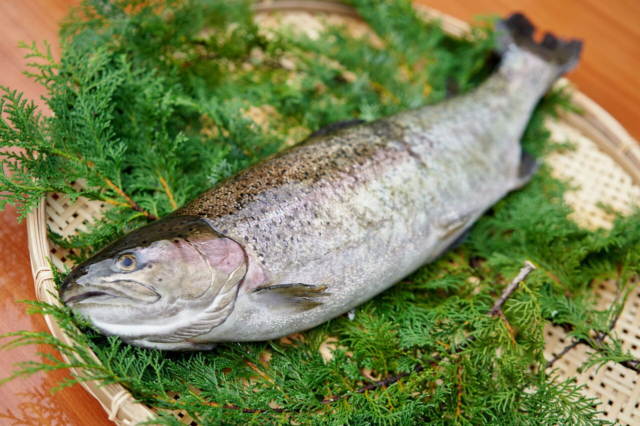 富士の介(キングサーモン×ニジマス) 冷燻製スライス　７０g イメージ