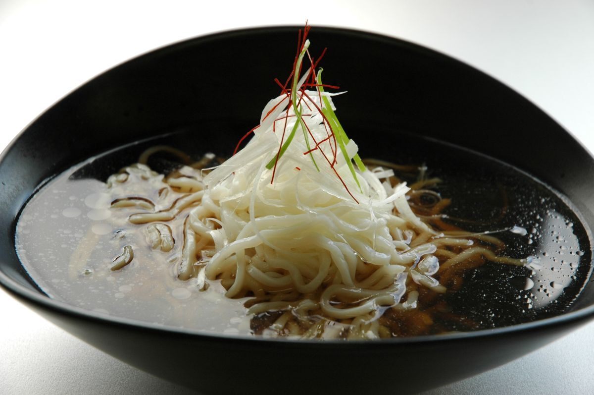 Konjac noodles Soy milk Image