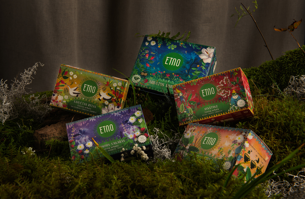 Natural herbal tea with caraway, lemon balm and rosehips - "Elfin" Image