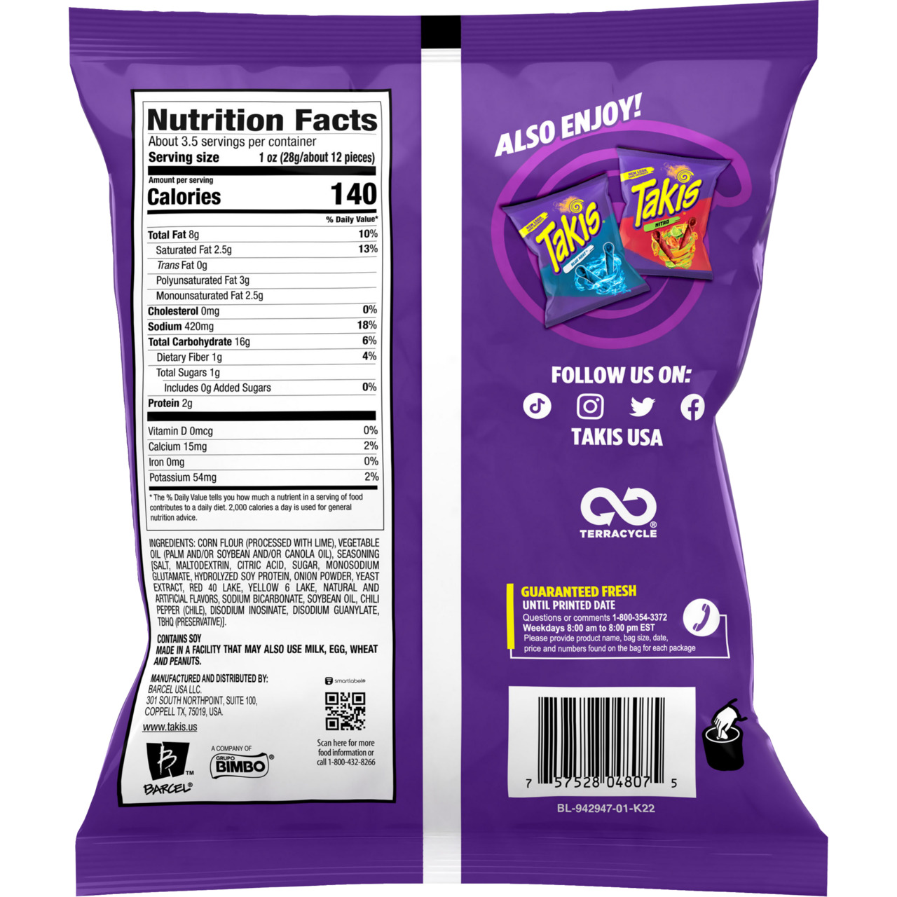 Takis Fuego rolled tortilla chips Image