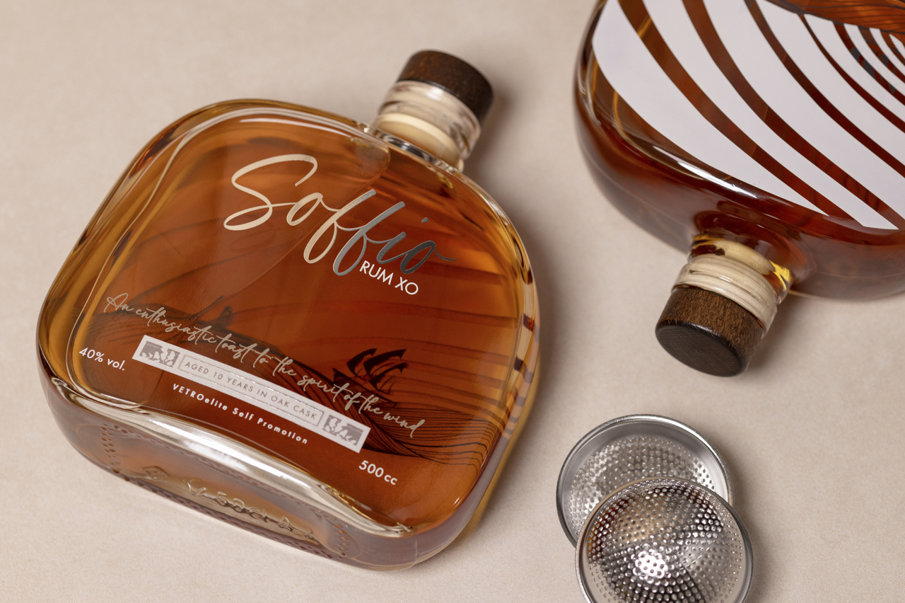 Soffio – Glass Bottle - ソフィオ（そよ風の意味）ガラス瓶 イメージ