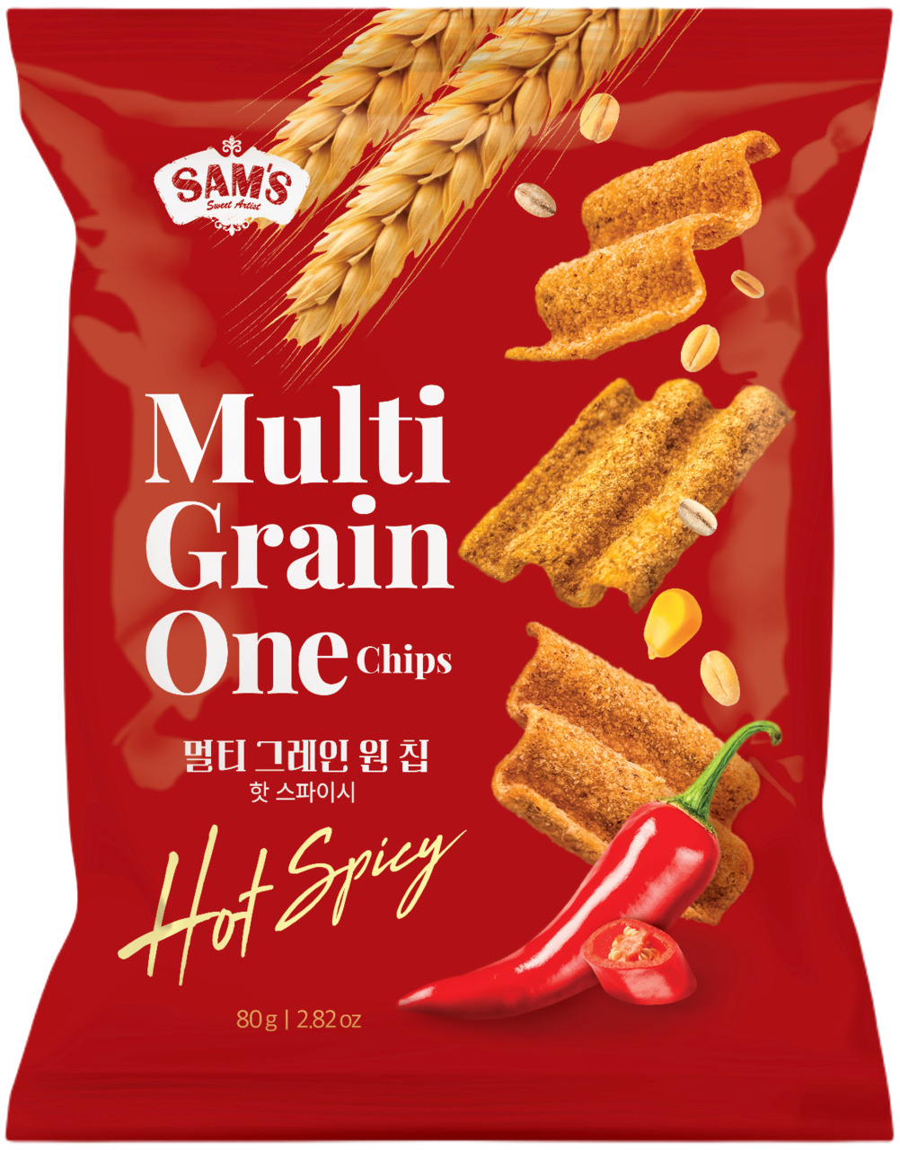 Multi Grain One Chips - Hot Spicy and Nacho Cheese Image