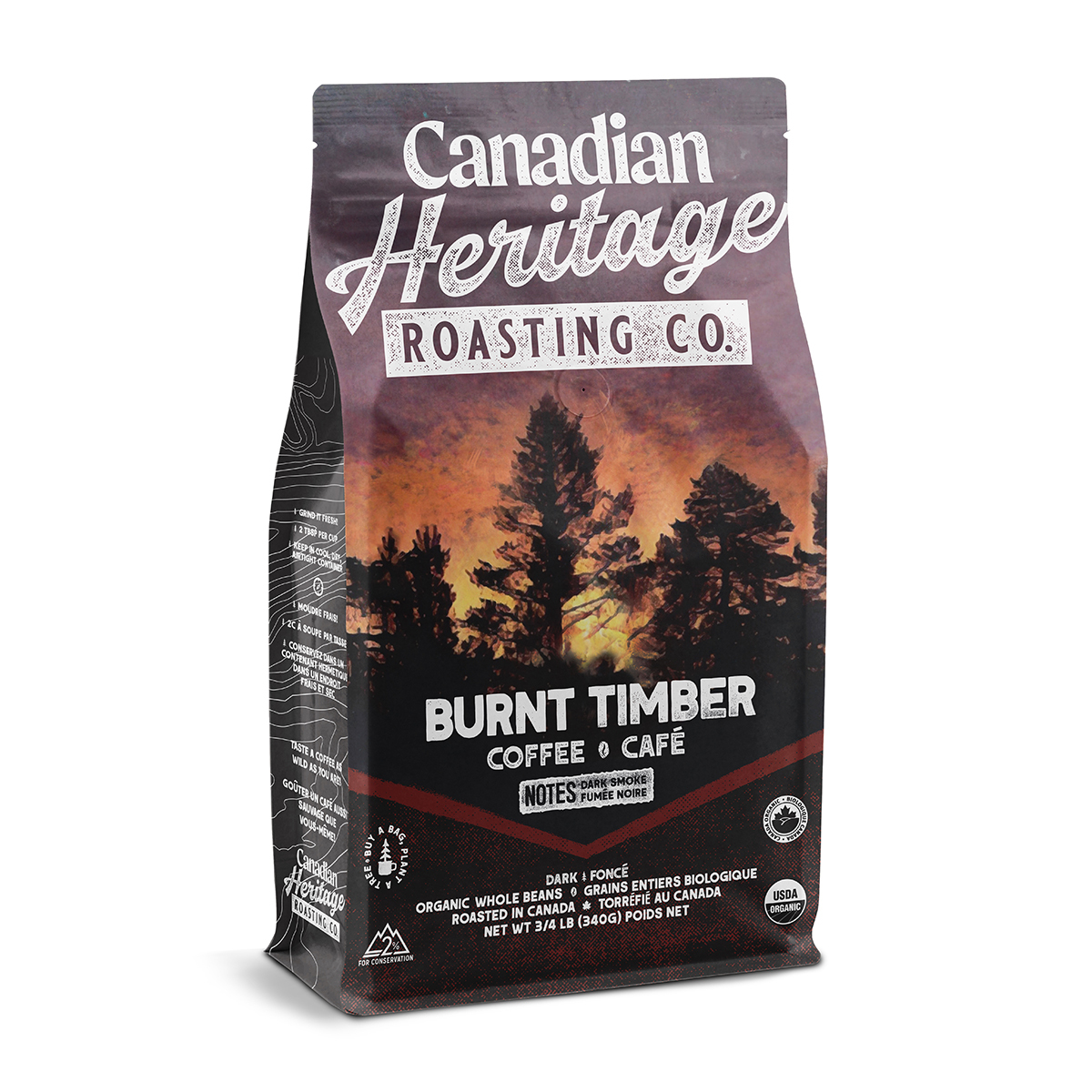 Whole Bean Coffee: Bison, Grizzly, Salmon Run, Burnt Timber - 340g & 908g Image