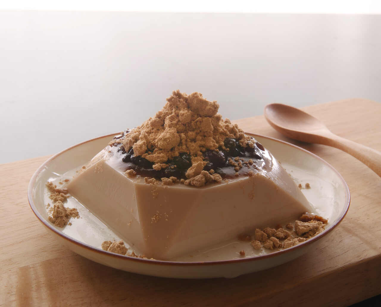 Soymilk Sesame pudding Image