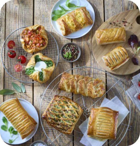 冷凍ペストリー(惣菜系・スイーツ系パイ)製品 イメージ