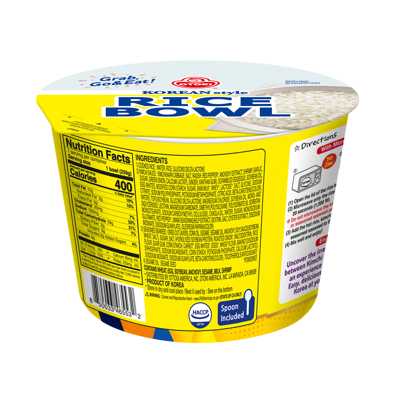 KIMCHI FRIED RICE BOWL WITH SESAME OIL Image