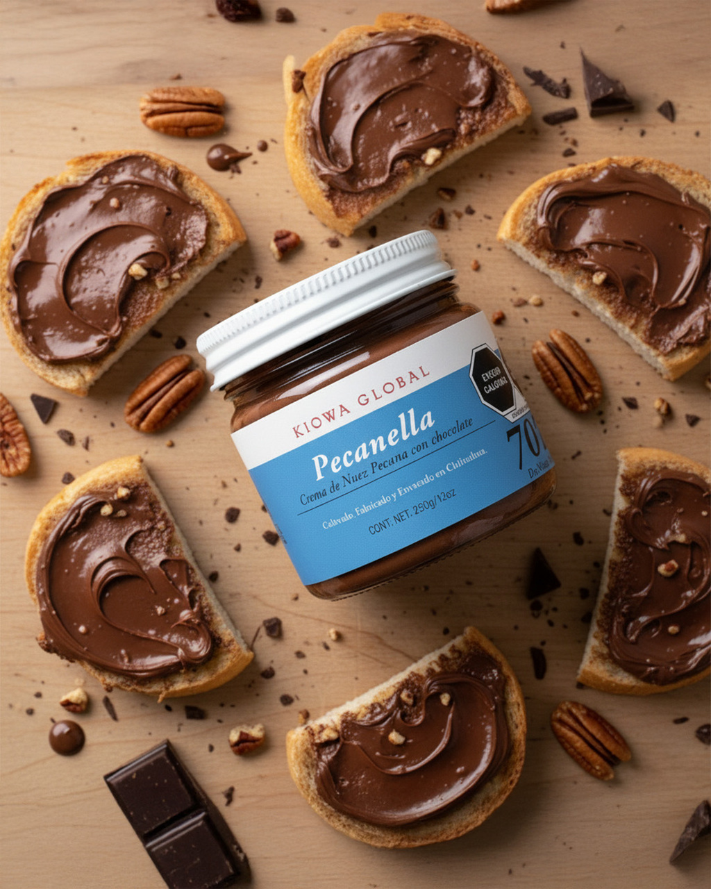 PECAN NUT AND CHOCOLATE SPREAD Image