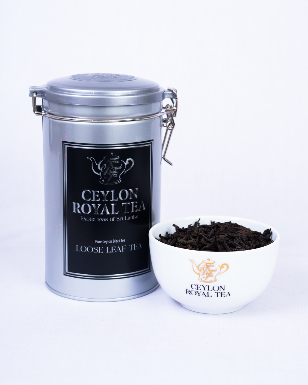 Ceylon Royal Tea Lockable Round Metal Caddy Gift Range Image