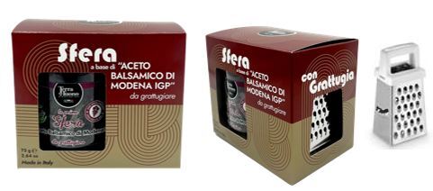 Sphere with Balsamic Vinegar of Modena PGI to grate Image