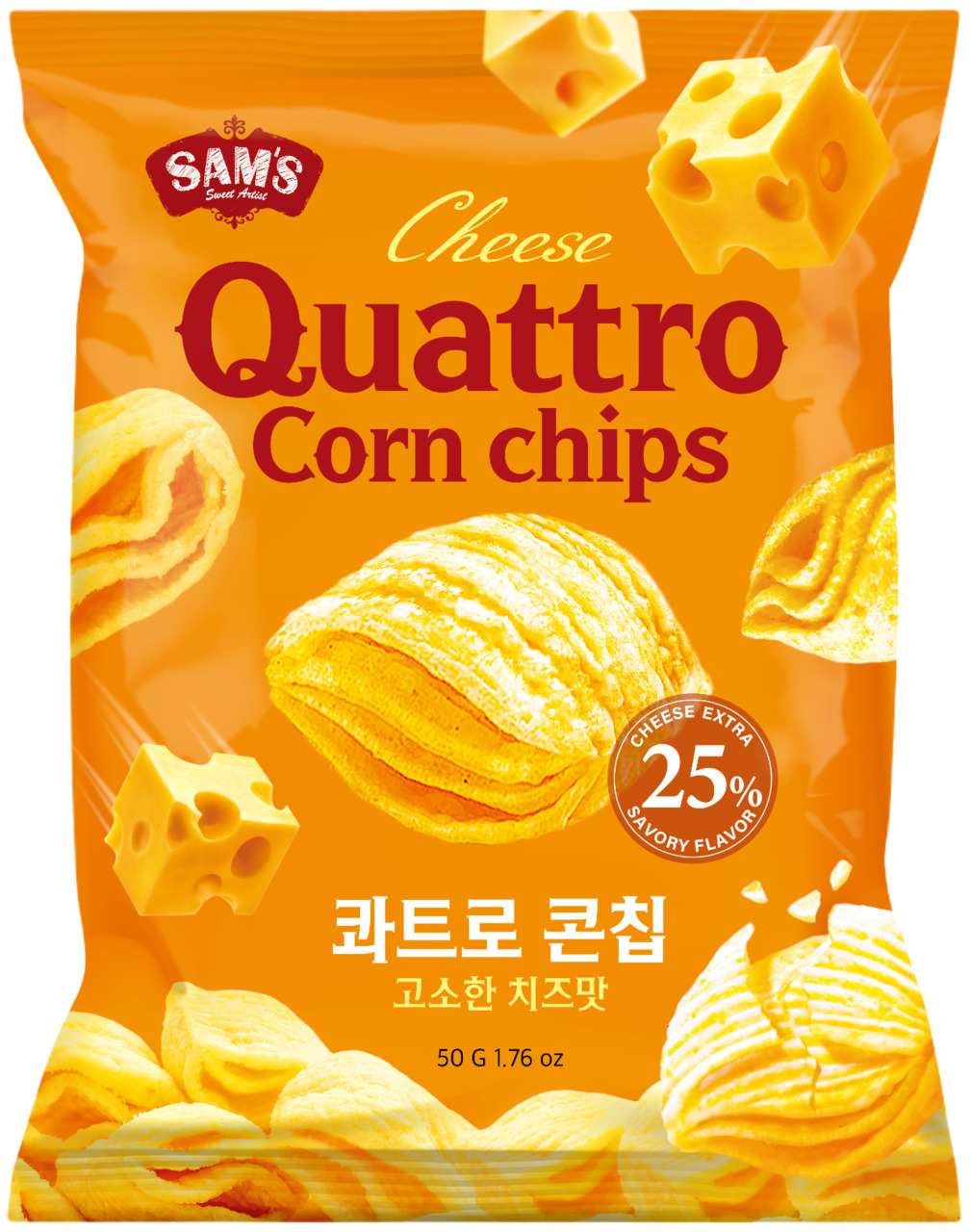 クワトロコーンチップ:バーベキュー味／チーズ味 イメージ