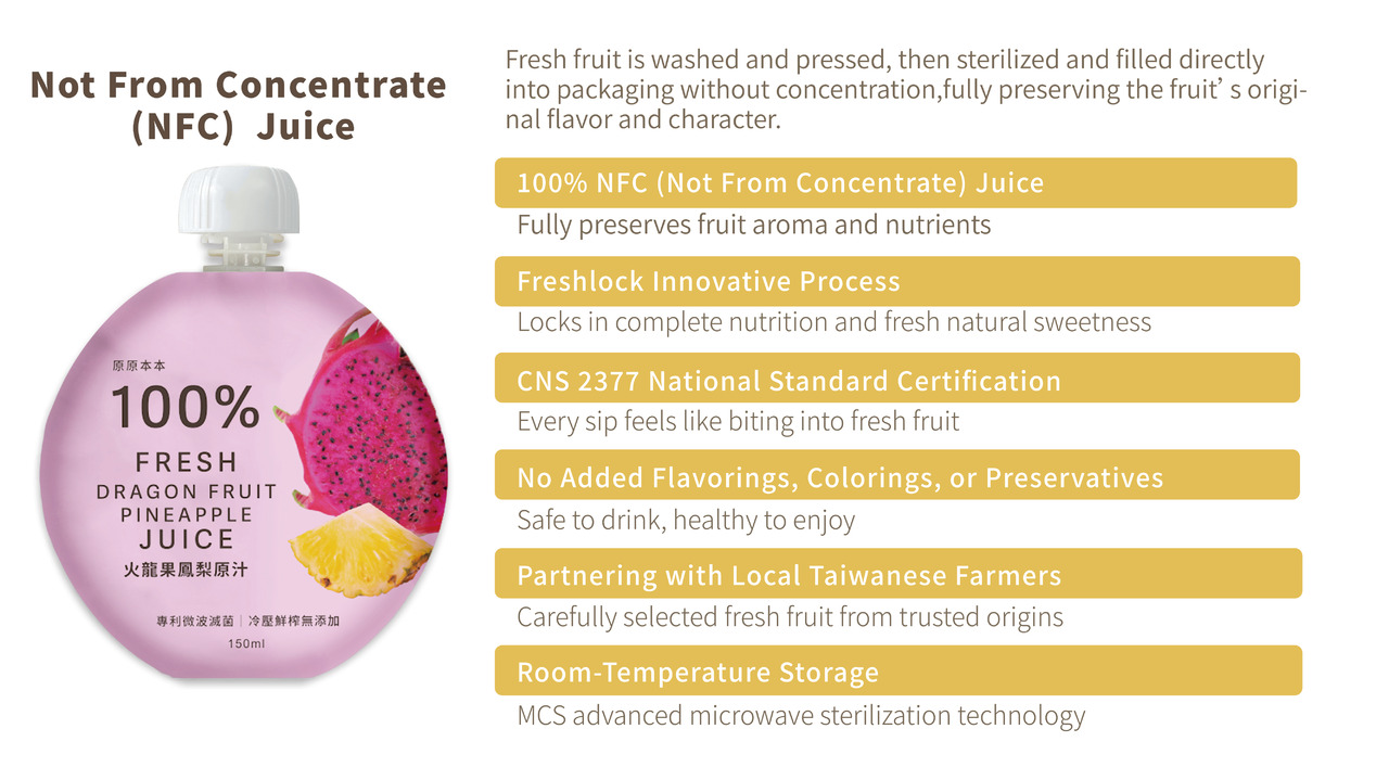 原原本本-100% Dragon Fruit & Pineapple Juice Image