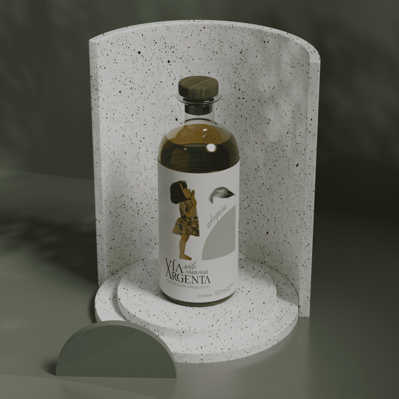 EXTRA VIRGIN OLIVE OIL PREMIUM ARBEQUINA 500ML EARLY HARVEST EVOO Image