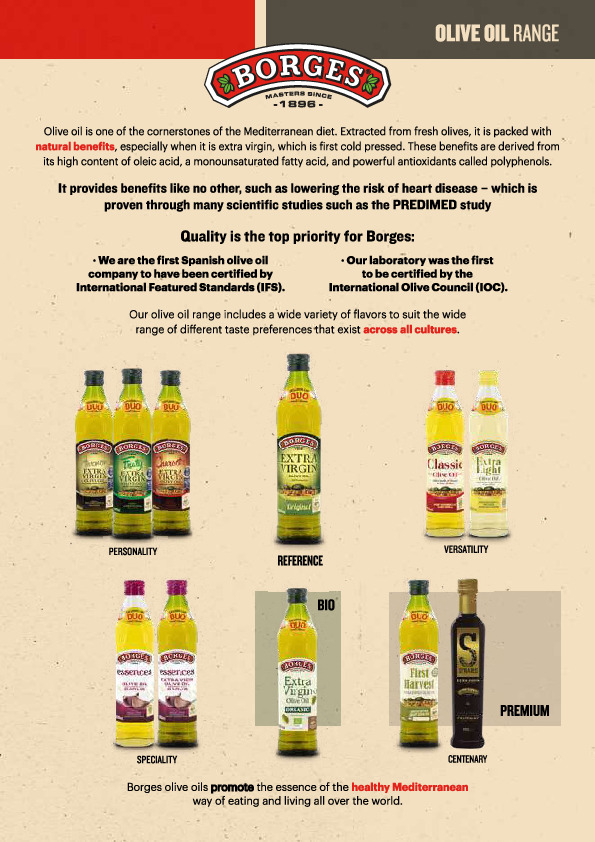 BORGES EXTRA VIRGIN OLIVE OILS Image