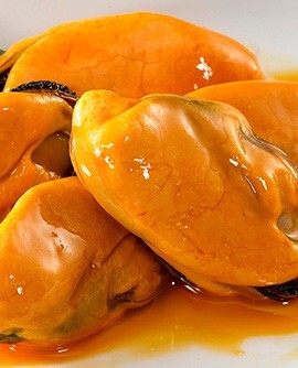 Mussels in pickled sauce with soy oil Image