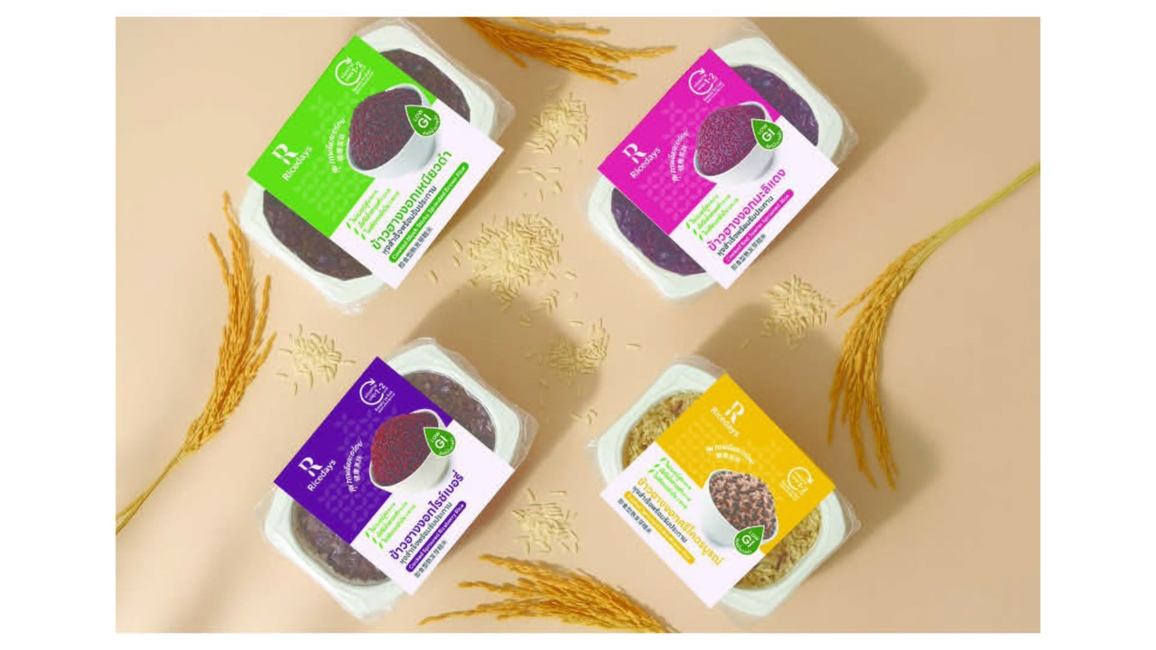 Cooked Germinated Riceberry Rice Image