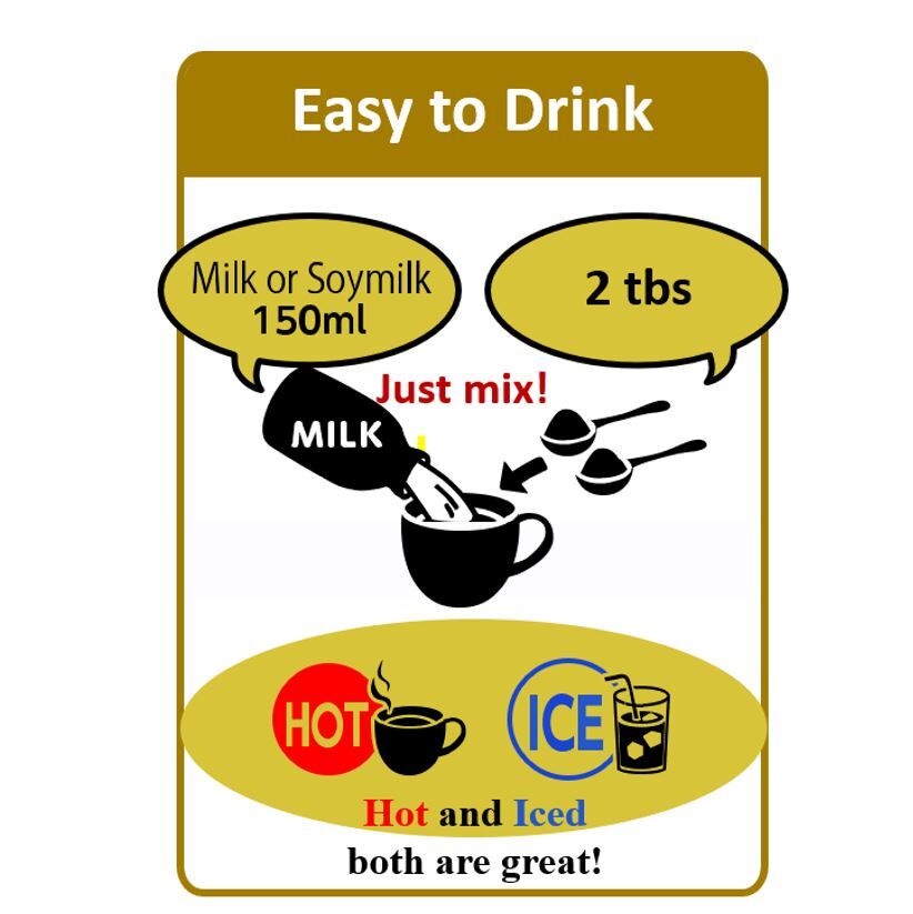 KUKI BLACK SESAME LATTE MIX SWEETENED / UNSWEEETENED Image