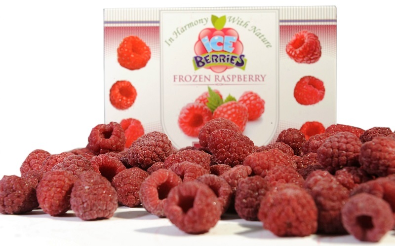 Deep frozen raspberries Image