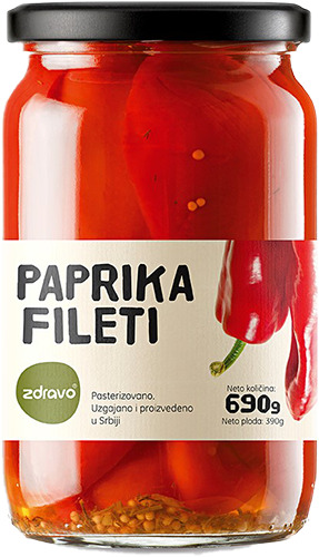 Pasteurized sliced peppers and beetroot Image