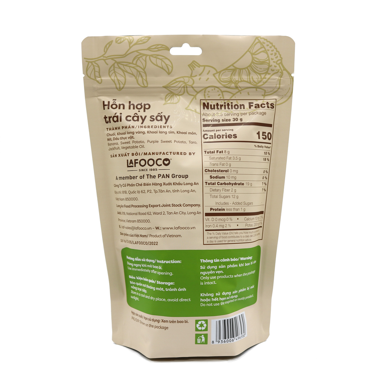 LAFOOCO MIXED FRUIT CHIPS 100G Image