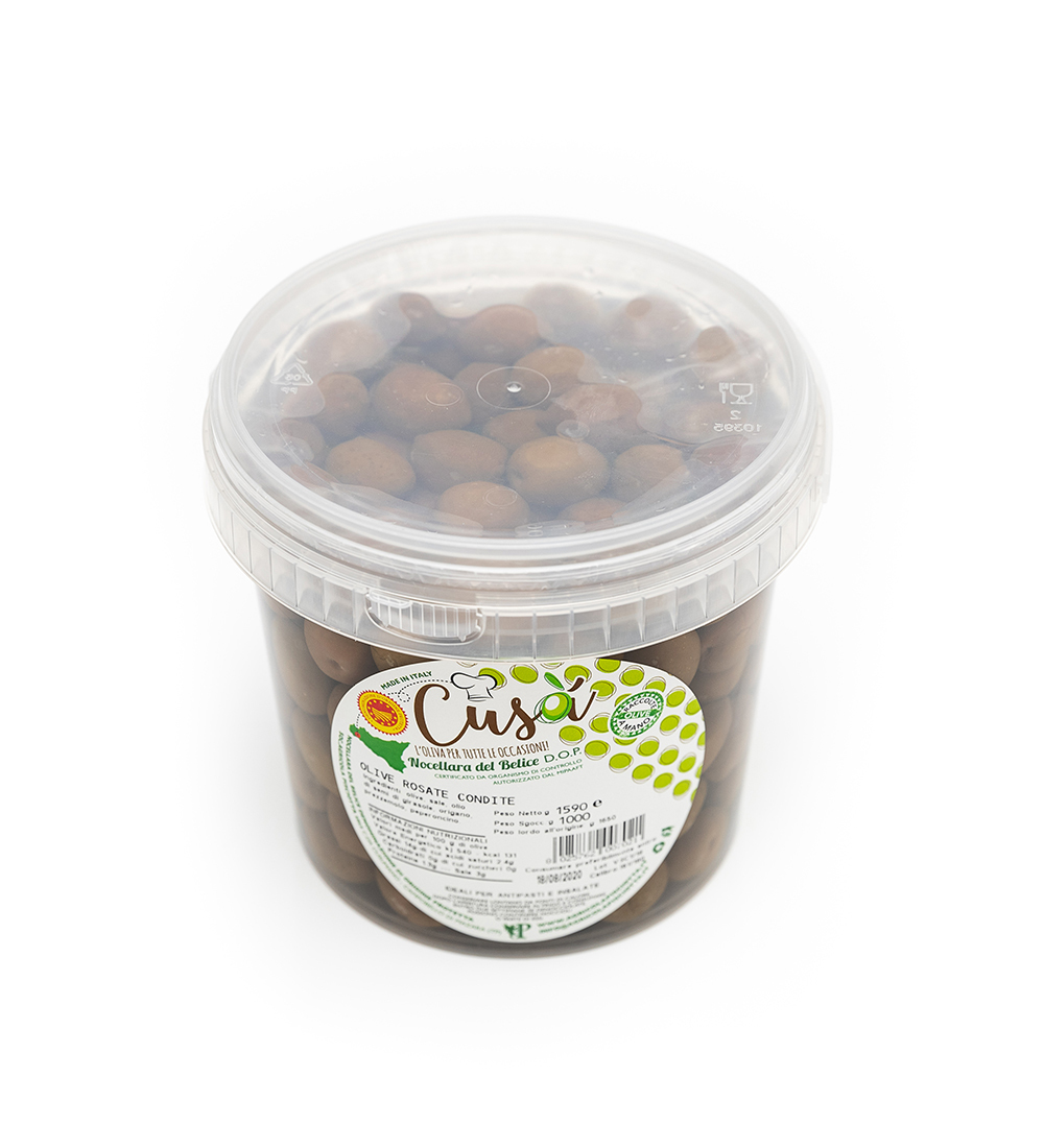 Green olives in brine Nocellara del Belice - bucket or pouche  Image