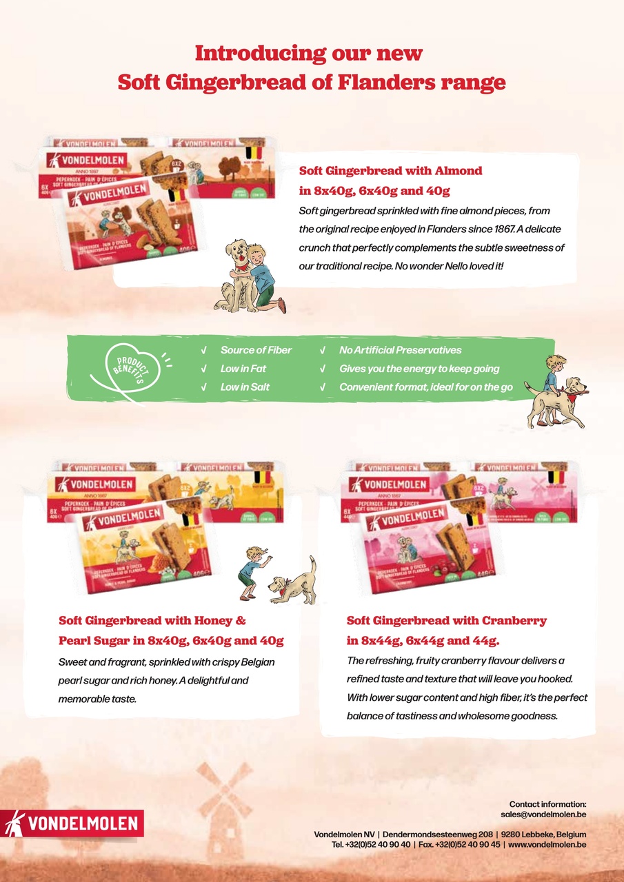 Soft Gingerbread of Flanders Heart 250g Image