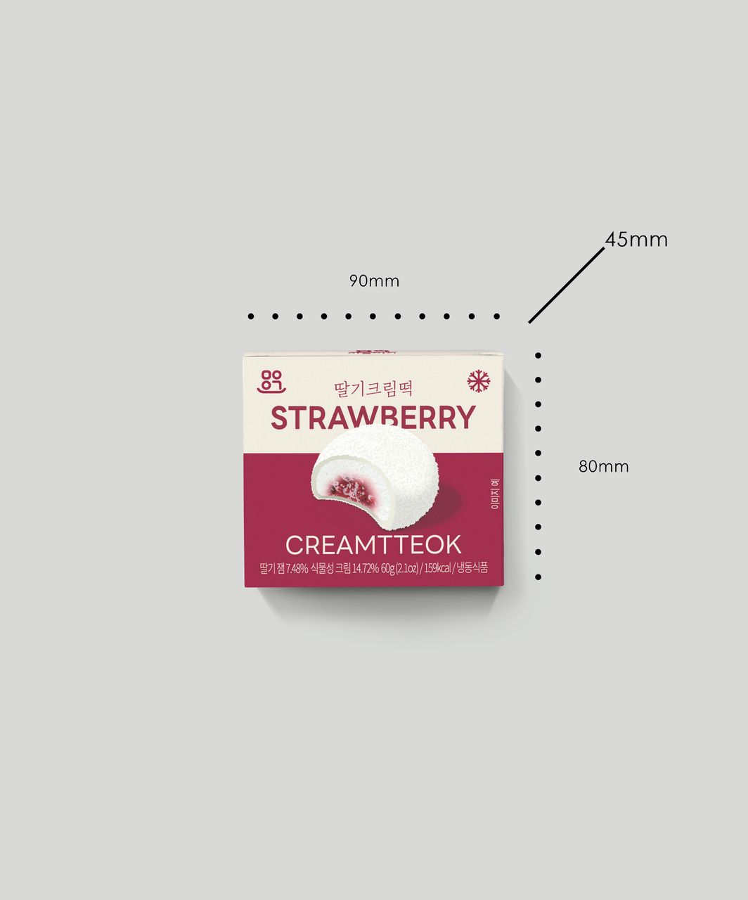 ストロベリークリーム餅 イメージ