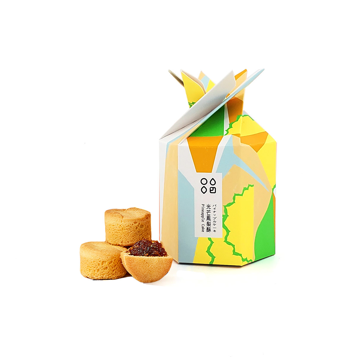 フルーツケーキ（パイナップル、マンゴー）、パイナップルケーキ、マンゴーケーキ イメージ