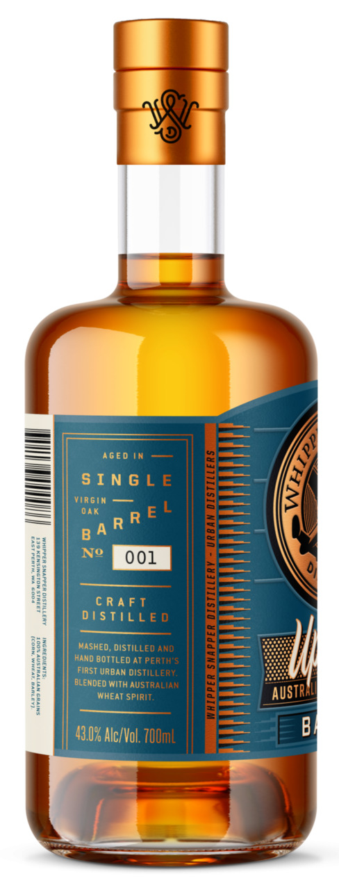 Whipper Snapper Distillery - Upshot Bandit Australian Corn Whiskey 43% ABV Image